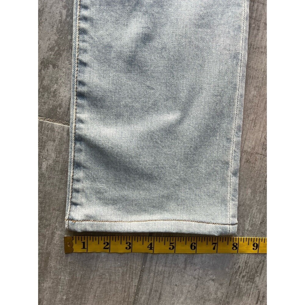 $395 Alice + Olivia AMAZING High Rise Straight Designer Jeans Rockstar Blue 26 - Picture 10 of 11
